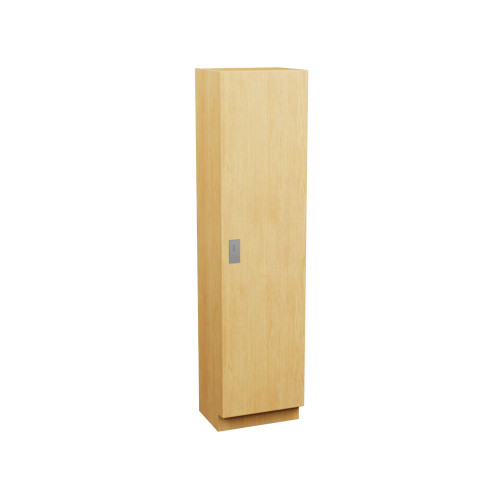 Plastic Laminate Lockers, 18" W x 18" D x 72" H, 18" Column Width, 1 Tier, Padlock Hasp