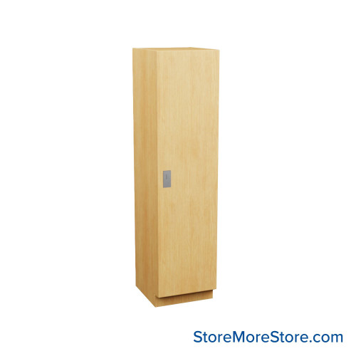Plastic Laminate Lockers, 24" W x 24" D x 76" H, 24" Column Width, 1 Tier, Padlock Hasp