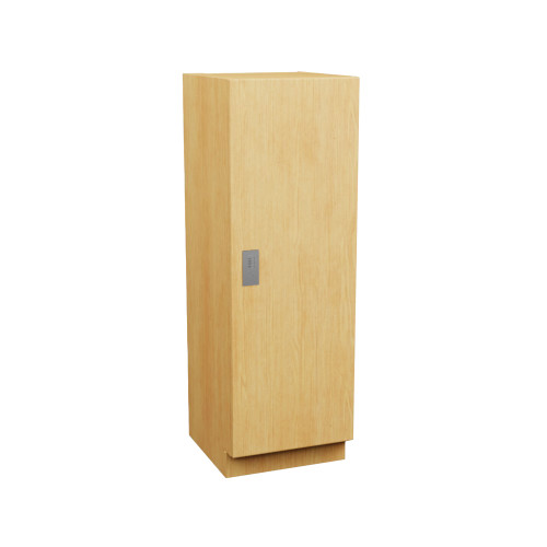 Plastic Laminate Lockers, 24" W x 24" D x 58" H, 24" Column Width, 1 Tier, Combination Lock