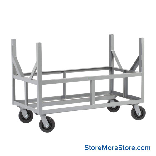 Mobile Pipe Rack, 24" W x 24" D x 34" H, 6" Phenolic Casters