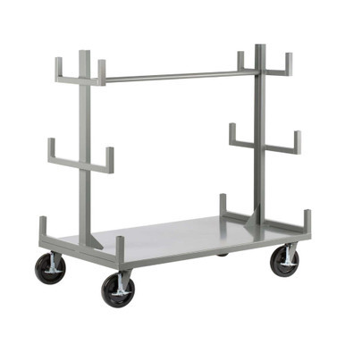 Mobile Pipe Rack, 60" W x 36" D x 58" H, 8" Phenolic w/Brakes Casters
