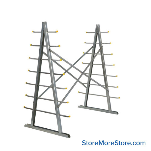 Bar and Pipe Rack, 36" D x 65.69" H