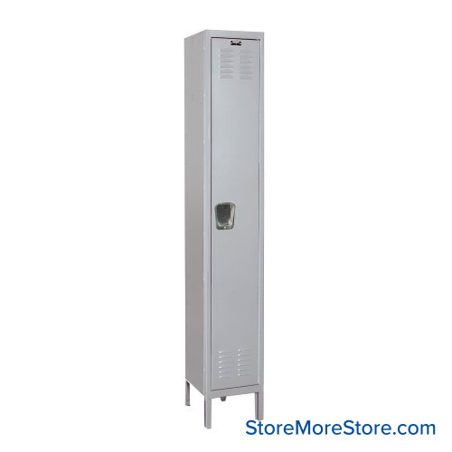 Medical Locker, 15'' W x 18'' D x 78'' H, 1 Locker, 1 Column, 1 Tier, Padlock Hasp, Assembled