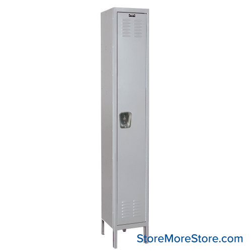 Medical Locker, 12'' W x 18'' D x 78'' H, 1 Locker, 1 Column, 1 Tier, Key Lock, Unassembled