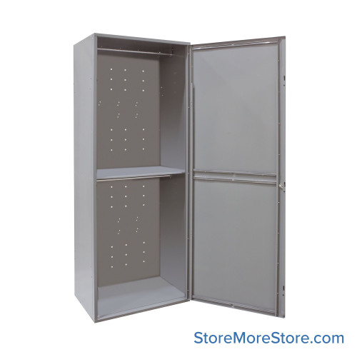 Laundry Lockers, 32.56'' W x 21'' D x 84'' H, 2-Tier/2 Compartment Uniform Hanging