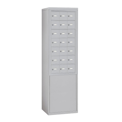 Cellphone Storage Lockers, 30.5" W x 9.25" D x 66.5" H, Yes Cabinet Included, Recessed, 21 Compartments
