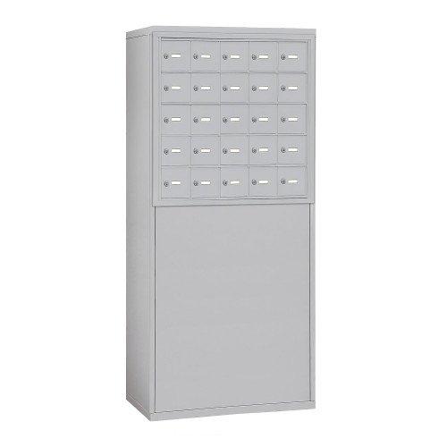Cellphone Storage Lockers, 37" W x 9.25" D x 66.5" H, Yes Cabinet Included, Recessed, 25 Compartments
