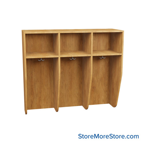 Wall Locker, 48" W x 16" D x 42" H, 3 Columns