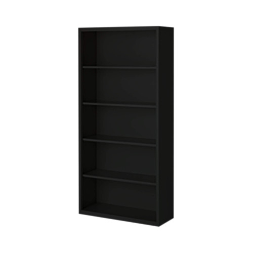 Steel Bookcases, 13" D x 72" H, 5 Levels, Without Casters