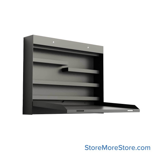 Wall Mounted Folding Cabinets, 20" W x 3.5" D x 16.5" H, Medication - 19"W x 13-1/2"D, Double-key Lock (Keyed Differently)
