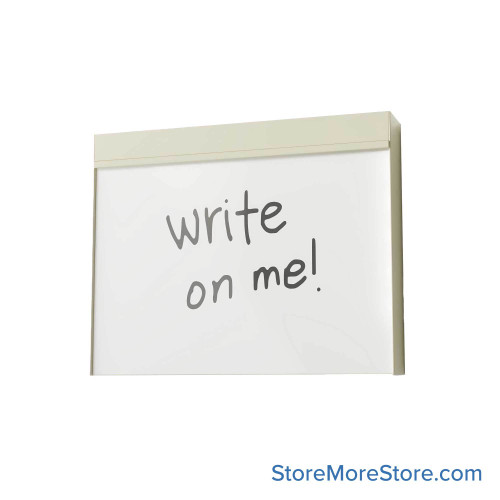 Wall Mounted Folding Cabinets, 20" W x 3.5" D x 16.5" H, Standard, Self Closing with Whiteboard, No Lock