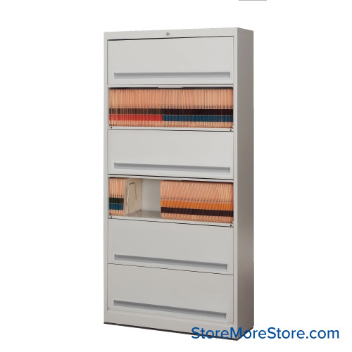 Flipper Door Cabinets, 63.5" High, 6 Tiers, 3 Master Keys