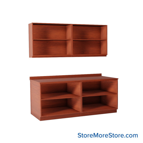 Workroom Cabinets, 72" W x 30" D x 30" H, Open Wall Cabinets