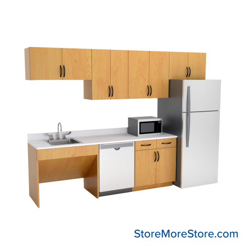 Breakroom Cabinets, 10" Wide - Option 2 Break Room Layout
