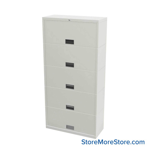 Flipper Door Cabinet, 36" W x 15" D x 74" H, 5 Levels, Gang Lock
