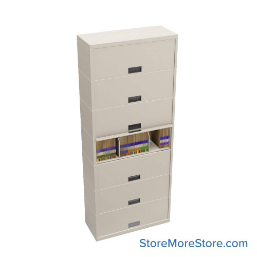 Flipper Door Cabinet, 36" W x 15" D x 88" H, 7 Levels