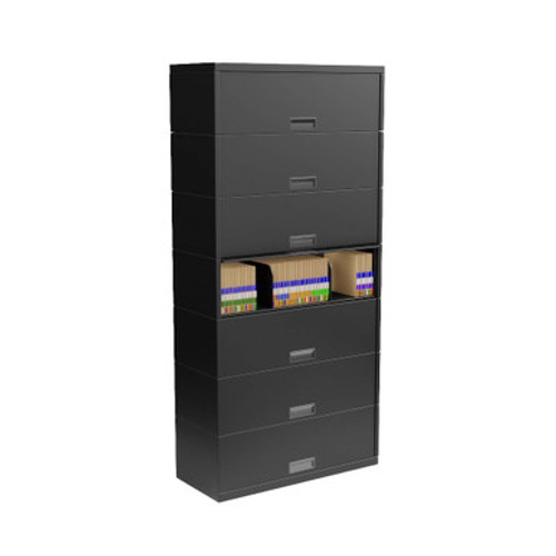 Flipper Door Cabinet, 30" W x 18" D x 76" H, 6 Levels