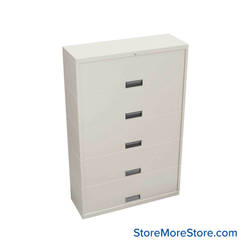 Flipper Door Cabinet, 42" W x 15" D x 64" H, 5 Levels, Gang Lock