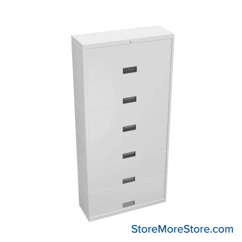 Flipper Door Cabinet, 42" W x 15" D x 88" H, 6 Levels, Gang Lock