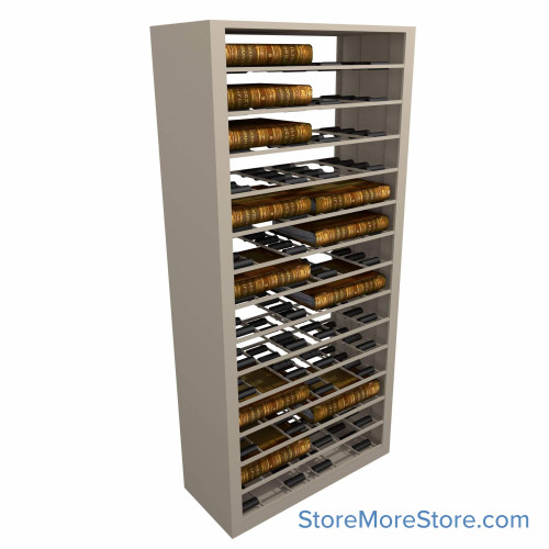 Deed Book Roller Shelving, 18" D x 88.25" H, 14 Openings Deed Book Roller Shelving, 18" D x 88.25" H, 14 Openings