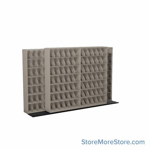 Mobile File Storage, 130" W x 28.5" D x 78.5" H, Letter Documents