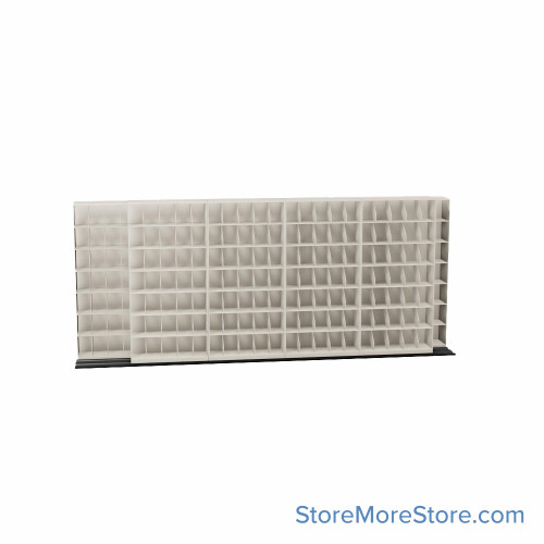 Mobile File Storage, 184" W x 28.5" D x 78.5" H, Letter Documents