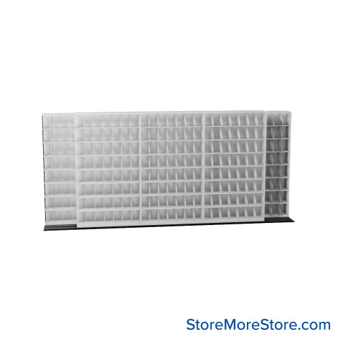 Mobile File Storage, 196" W x 28.5" D x 88.5" H, Letter Documents