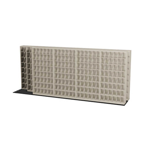 Mobile File Rack, 302" W x 42.75" D x 86.5" H, 1 Sliding Per Level Divider, 42" Shelf Width