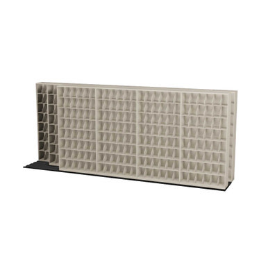 Mobile File Rack, 302" W x 42.75" D x 93.5" H, 1 Sliding Per Level Divider, 42" Shelf Width