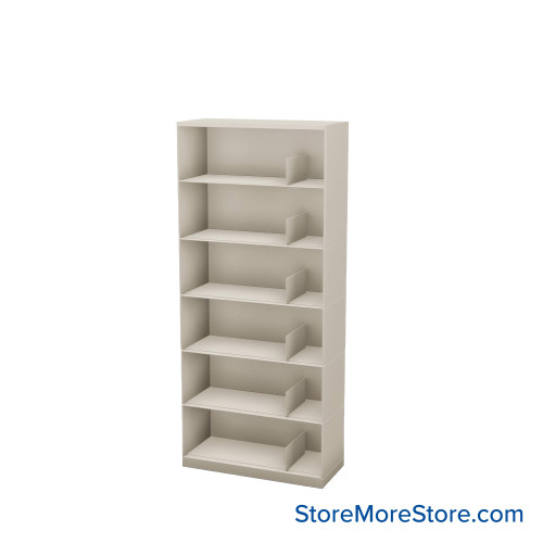 Binder Storage Shelves, 30" W x 79.5" H, 6 Levels