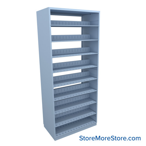 Letter-Size File Shelving, 42" W x 24" D x 97.25" H, Double-Sided Starter Unit
