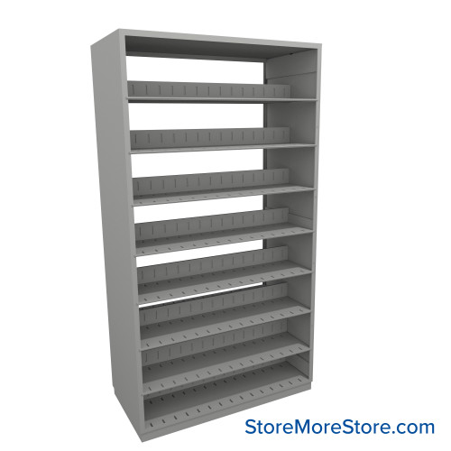 Letter-Size File Shelving, 48" W x 24" D x 88.25" H, Double-Sided Starter Unit