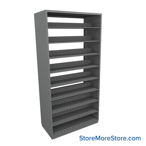 Letter-Size File Shelving, 48" W x 24" D x 97.25" H, Double-Sided Starter Unit