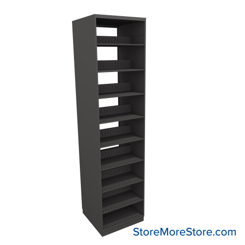 Letter-Size File Shelving, 24" W x 24" D x 97.25" H, Double-Sided Starter Unit