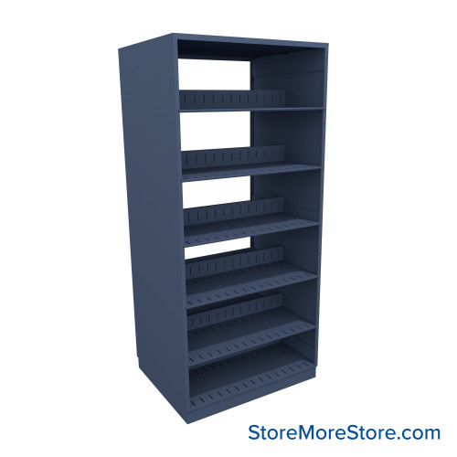 Letter-Size File Shelving, 30" W x 24" D x 64.25" H, Double-Sided Starter Unit