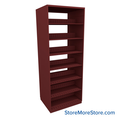 Letter-Size File Shelving, 30" W x 24" D x 76.25" H, Double-Sided Starter Unit