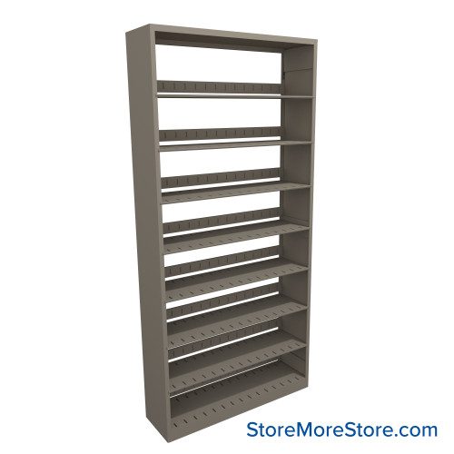 Letter-Size File Shelving, 42" W x 12" D x 88.25" H, Single-Sided Starter Unit
