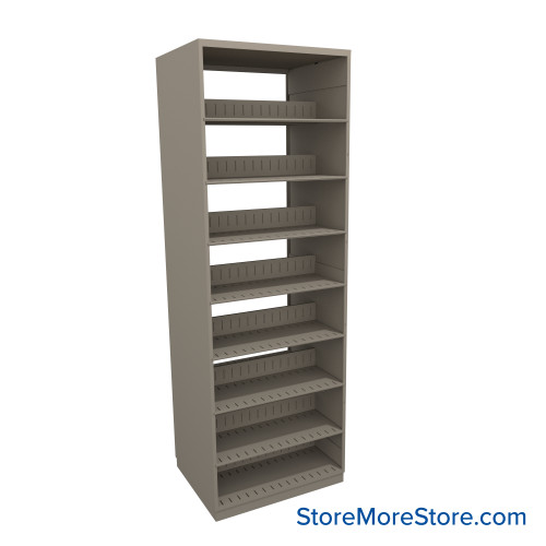 Letter-Size File Shelving, 30" W x 24" D x 88.25" H, Double-Sided Starter Unit