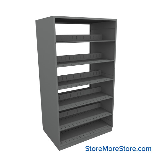Letter-Size File Shelving, 36" W x 24" D x 64.25" H, Double-Sided Starter Unit