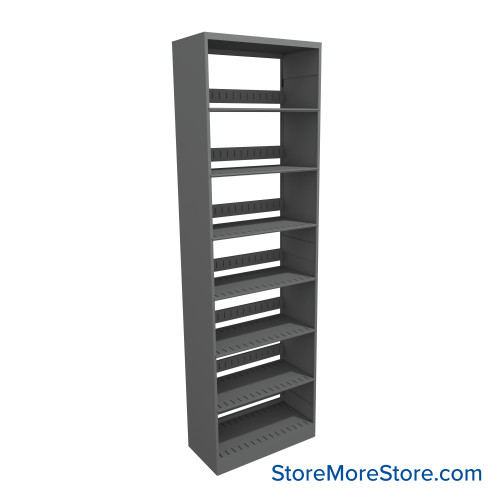 Letter-Size File Shelving, 24" W x 12" D x 76.25" H, Single-Sided Starter Unit