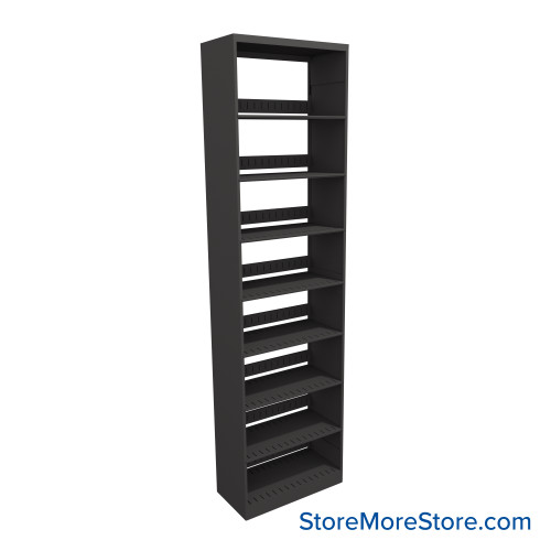 Letter-Size File Shelving, 24" W x 12" D x 88.25" H, Single-Sided Starter Unit