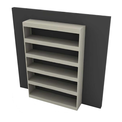 Museum Shelving, 60" W x 15" D x 97" H