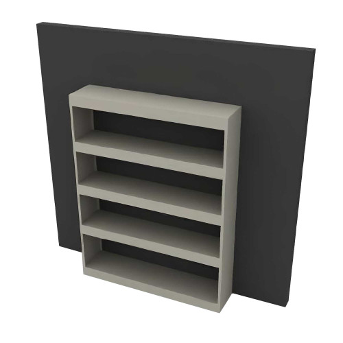 Museum Shelving, 72" W x 15" D x 85" H