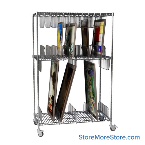 Art Cart on Wheels, 48" W x 24" D