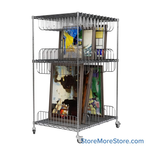 Art Cart on Wheels, 48" W x 36" D
