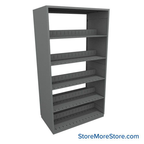 Binder Shelving, 42" W x 24" D x 76.25" H, 5 Shelves, Double-Sided Starter Unit Binder Shelving, 42" W x 24" D x 76.25" H, 5 Shelves, Double-Sided Starter Unit