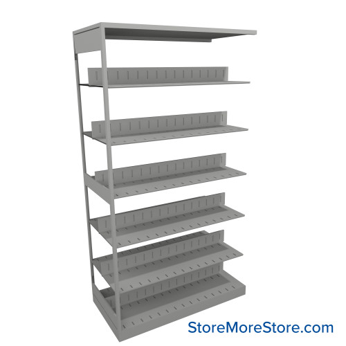 Binder Shelving, 48" W x 24" D x 88.25" H, 6 Shelves, Double-Sided Adder Unit Binder Shelving, 48" W x 24" D x 88.25" H, 6 Shelves, Double-Sided Adder Unit