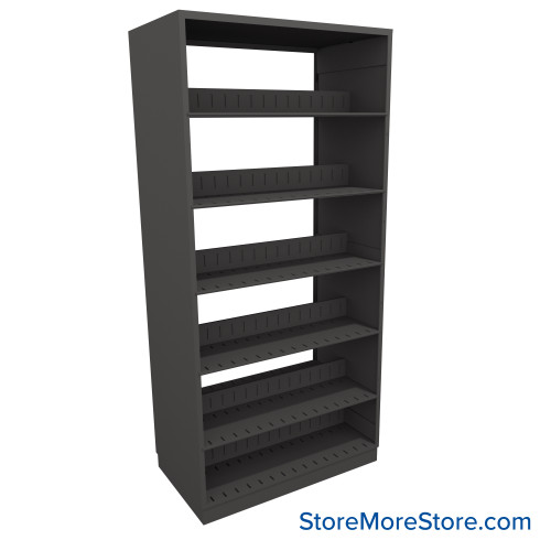 Binder Shelving, 42" W x 24" D x 88.25" H, 6 Shelves, Double-Sided Starter Unit Binder Shelving, 42" W x 24" D x 88.25" H, 6 Shelves, Double-Sided Starter Unit