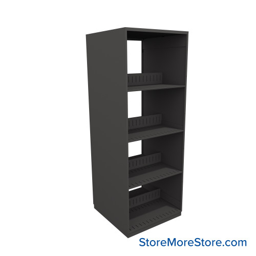 Binder Shelving, 24" W x 24" D x 64.25" H, 4 Shelves, Double-Sided Starter Unit Binder Shelving, 24" W x 24" D x 64.25" H, 4 Shelves, Double-Sided Starter Unit