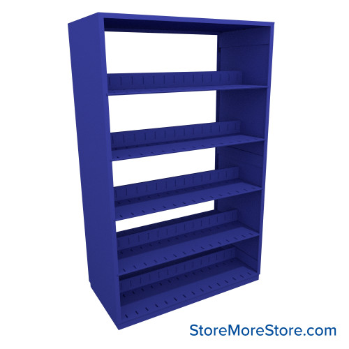 Binder Shelving, 48" W x 24" D x 76.25" H, 5 Shelves, Double-Sided Starter Unit Binder Shelving, 48" W x 24" D x 76.25" H, 5 Shelves, Double-Sided Starter Unit
